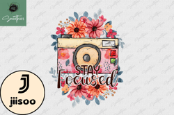 stay focus photography vintage png design 34