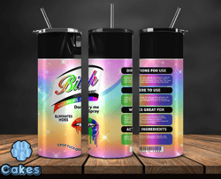 bitch spray, bitch be gone 20oz tumbler wrap png file for sublimation, rainbow bitch spray, tumbler png 01