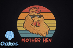 funny mama, mother day png, mother day png hen chicken mom mothers day design 55