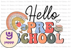 Hello Pre School Sublimation DesignDesign 13