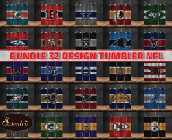 bundle 32 design nfl teams, nfl logo, tumbler design, design bundle football, nfl tumbler design 01