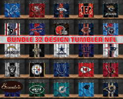 bundle 32 design nfl teams, nfl logo, tumbler design, design bundle football, nfl tumbler design 03