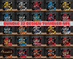 bundle 32 design nfl teams, bundle  mario design, nfl logo, nfl tumbler bundle png , all teams nfl,  design 16
