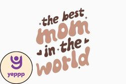 the best mom in retro mothers day svg design 347