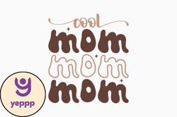 cool mom retro mothers day svg design 349