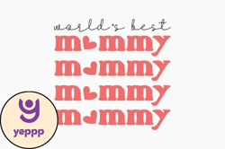 worlds best mommy retro mothers day design 357