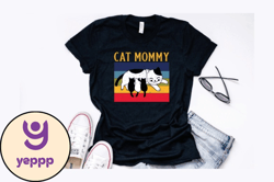 vintage retro cat mommy design design 91