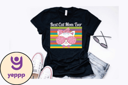 vintage retro best cat mom ever design design 108