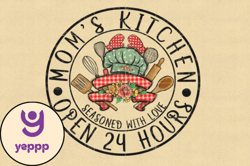 funny moms kitchen sublimation png design 110