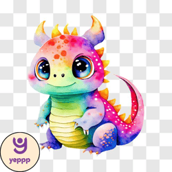 colorful dragon decoration for kids png design 231