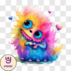 colorful monster illustration for artistic expression png design 250