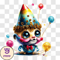 playful clown cartoon artwork png design 267