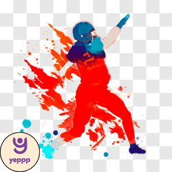 energetic football player ready to play png design 287