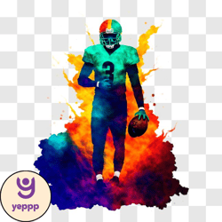 football player representing miami dolphins png design 02