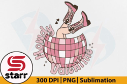 howdy valentine png retro disco ball design 109