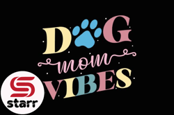 dog mom vibes retro mothers day svg design04