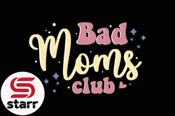 bad moms club retro mothers day svg mama  design01