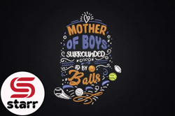 mother of boys surrounded by balls design 60