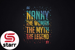 nanny the myth the legend mothers gift design 100