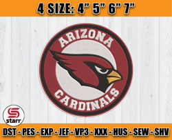 Cardinals Embroidery, NFL Cardinals Embroidery, NFL Machine Embroidery Digital, 4 sizes Machine Emb Files -01 -starr