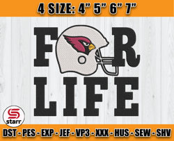 Cardinals Embroidery, NFL Cardinals Embroidery, NFL Machine Embroidery Digital, 4 sizes Machine Emb Files - 06 -starr