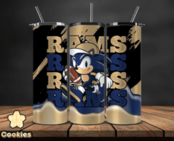 los angeles rams tumbler wraps, sonic tumbler wraps, ,nfl png,nfl teams, nfl sports, nfl design png, by cookies design 2