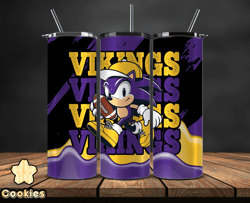 minnesota vikings tumbler wraps, sonic tumbler wraps, ,nfl png,nfl teams, nfl sports, nfl design png, by cookies design