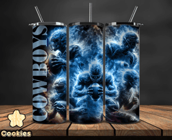 dallas cowboys glow tumbler wraps, , nfl logo,, nfl sports, nfl design png by cookies  12