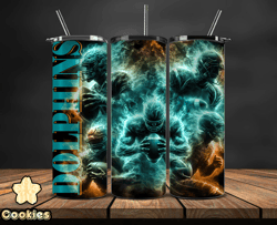 miami dolphins glow tumbler wraps, , nfl logo,, nfl sports, nfl design png by cookies  13