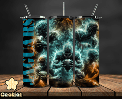 jacksonville jaguars glow tumbler wraps, , nfl logo,, nfl sports, nfl design png by cookies  17