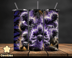 baltimore ravens glow tumbler wraps, , nfl logo,, nfl sports, nfl design png by cookies  25