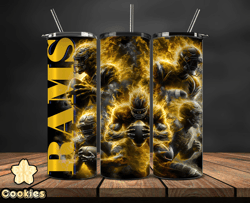 los angeles rams glow tumbler wraps, , nfl logo,, nfl sports, nfl design png by cookies  24
