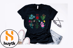 vintage botanical floral t shirt design design 198