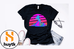 retro ski vintage 80s 90s t shirt design design 207