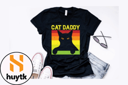 cat daddy vintage t shirt design design 210