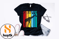 vintage giraffe t shirt design design 218
