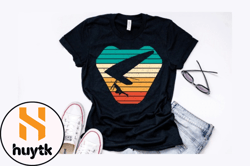 hang gliding vintage t shirt design design 222