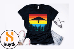 vintage hang gliding t shirt design design 225