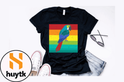 retro vintage parrot t shirt design design 228