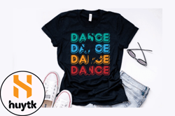 retro vintage dance t shirt design design 229