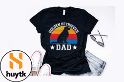 vintage golden retriever dad design design 248