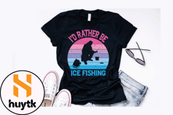 ice fishing retro vintage design design 260