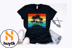 palm trees retro style vintage design design 289