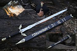 legend of zelda  medieval sword, master sword, leather sheath sword, aesthetic ceremonial long real sword