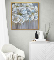 abstract painting on canvas. floral wall decor from julia kotenko.