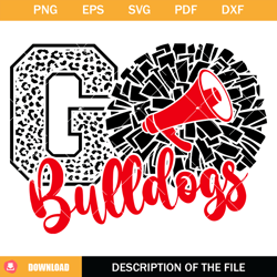 bulldogs cheer svg, cheerleading bulldogs svg, go bulldogs