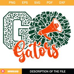 gators cheer svg, cheerleading gators svg, go gators svg