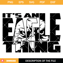 its an eagle thing svg, eagle stripes svg, mascot sport svg