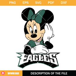 philadelphia football svg, football minnie svg, eagles svg