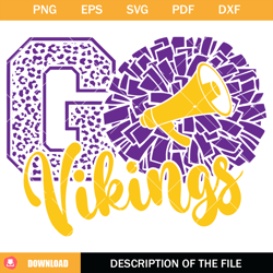 viking cheer svg, cheerleading viking svg, go viking svg